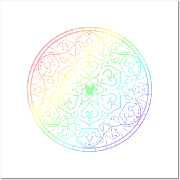 Kingdom Mandala (rainbow) Wall Art by Luna-Cooper